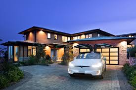 Modern estate at dusk — Kelowna luxury property